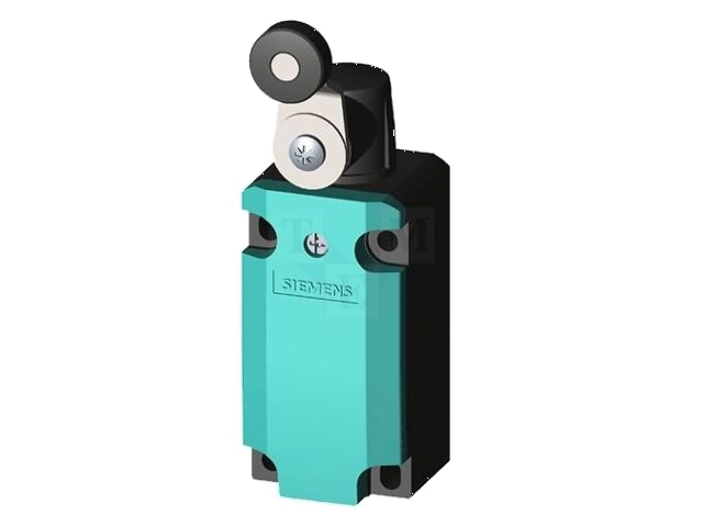 Eindschakelaar; hendel R 27mm, roller van kunststof Ø19mm Eindschakelaar; hendel R 27mm, roller van kunststof Ø19mm